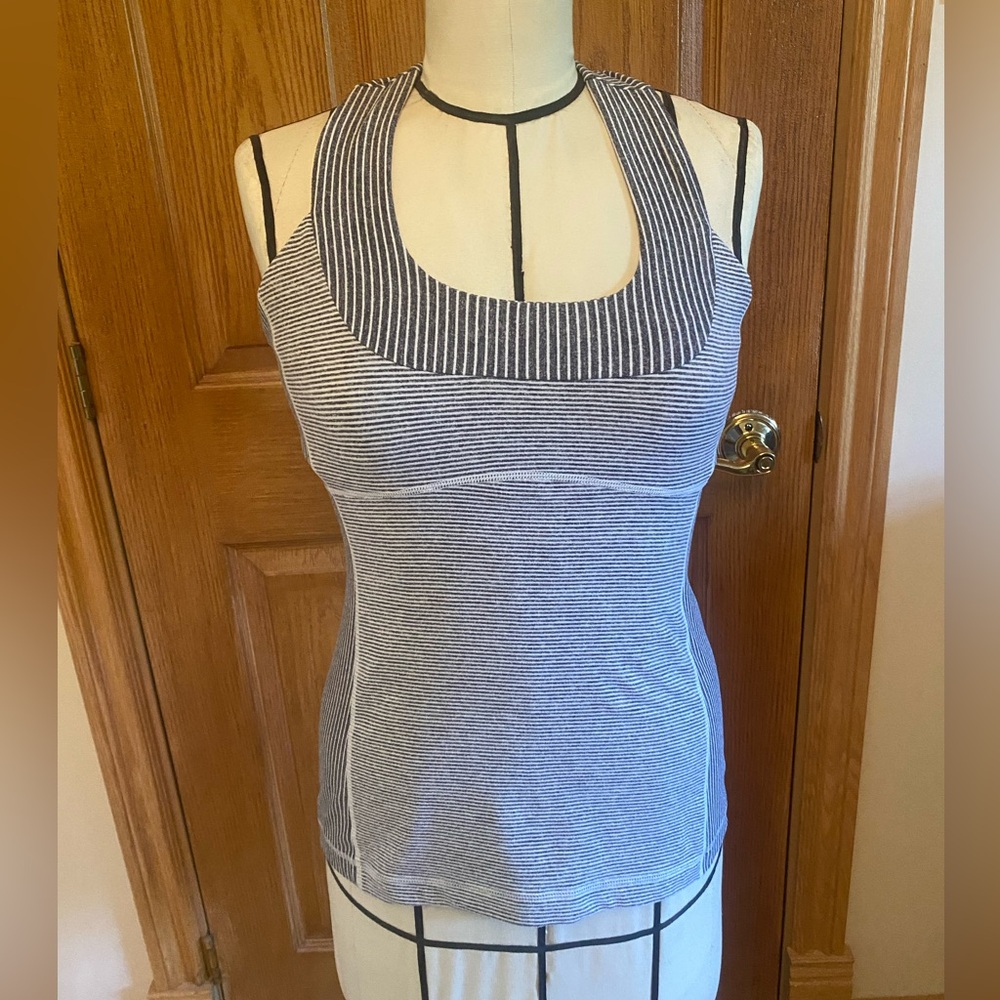 Lululemon Athletica Gray Scoop Neck Active Tank || Size: 8